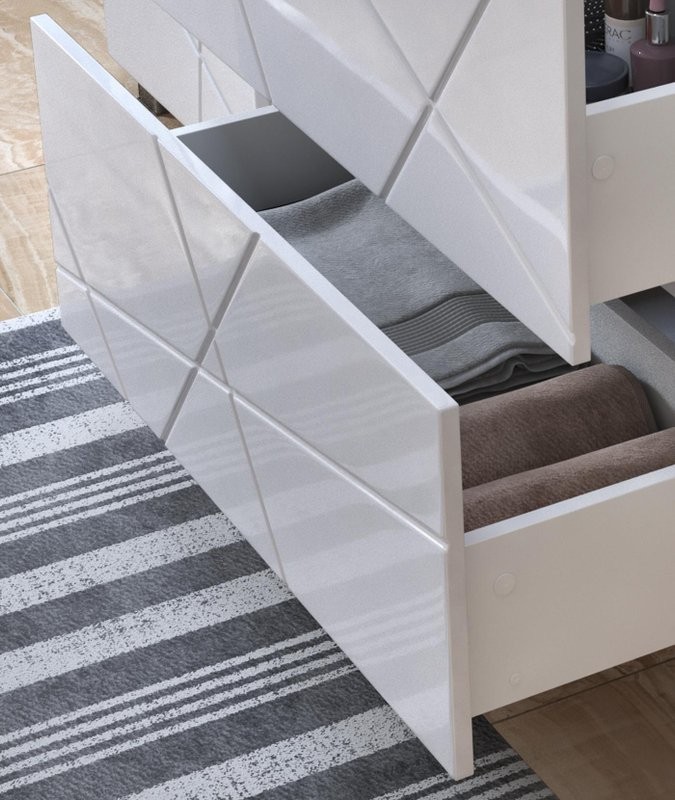 Тумба с раковиной Vigo Geometry 70 белая