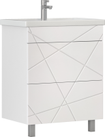 Тумба с раковиной Vigo Geometry 70 белая Тумба с раковиной Vigo Geometry 70 белая