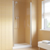 Душевая дверь в нишу Vegas Glass EP Lux 65 07 01 R профиль матовый хром, стекло прозрачное