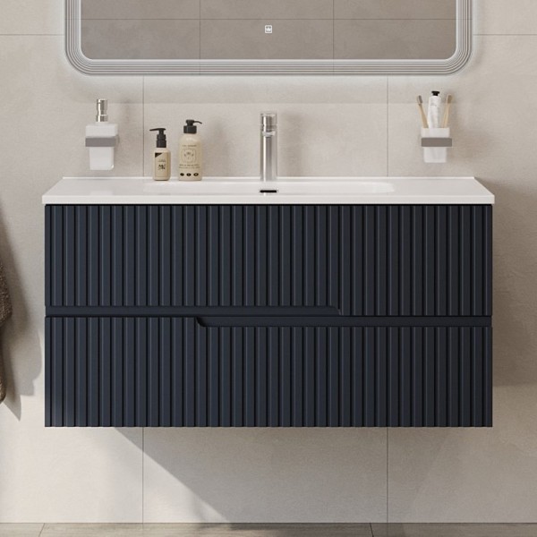 Тумба с раковиной Cezares Duet 100 grafito, раковина Cezares CZR-8095-100