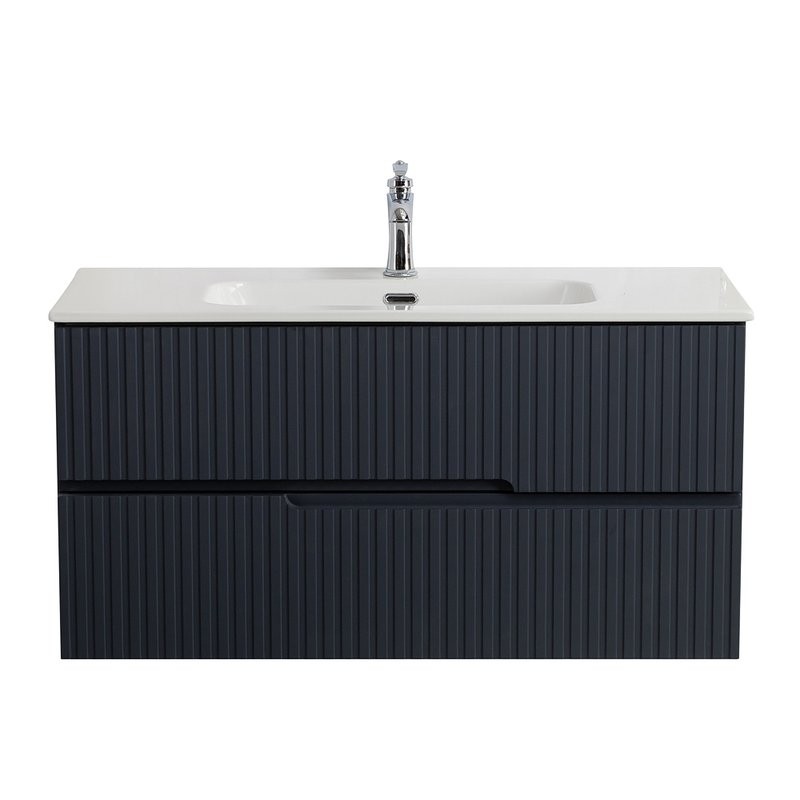 Тумба с раковиной Cezares Duet 100 grafito, раковина Cezares CZR-8095-100