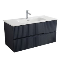 Тумба с раковиной Cezares Duet 100 grafito, раковина Cezares CZR-8095-100