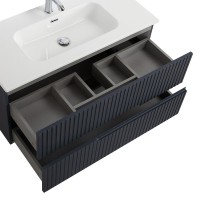 Тумба с раковиной Cezares Duet 100 grafito, раковина Cezares CZR-8095-100