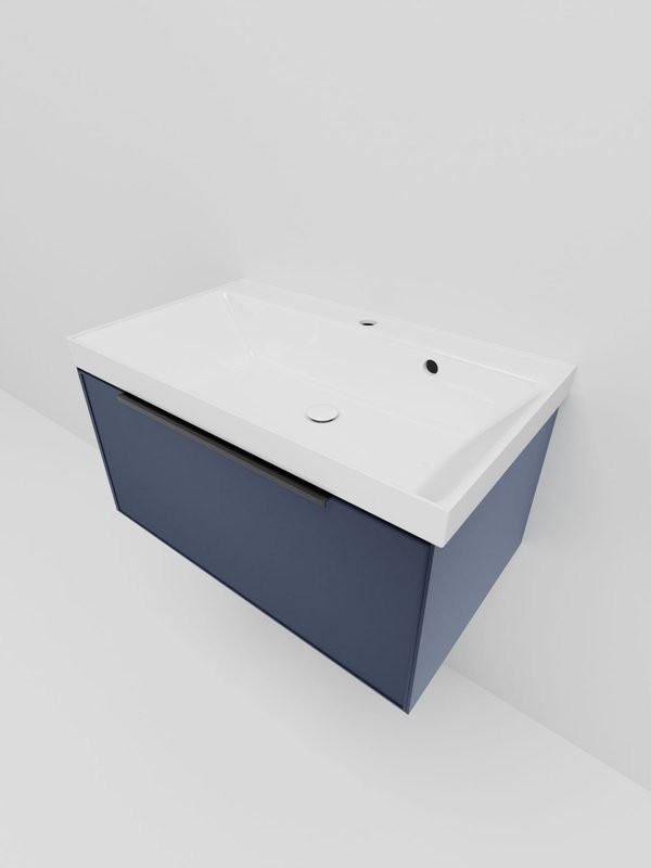 Тумба под раковину La Fenice SIMPLA Blu Grigio синяя 80 см