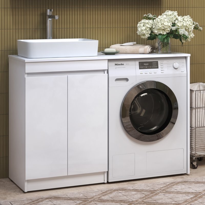 Тумба под раковину без столешницы Vigo Urban 60 2 дверки, без столешницы, белая