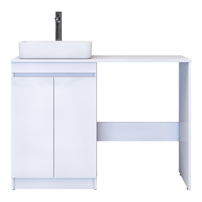 Тумба под раковину без столешницы Vigo Urban 60 2 дверки, без столешницы, белая