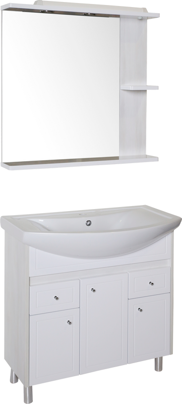 Мебель для ванной комнаты ASB-Mebel Орхидея 80 белая, северное дерево