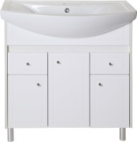 Мебель для ванной комнаты ASB-Mebel Орхидея 80 белая, северное дерево