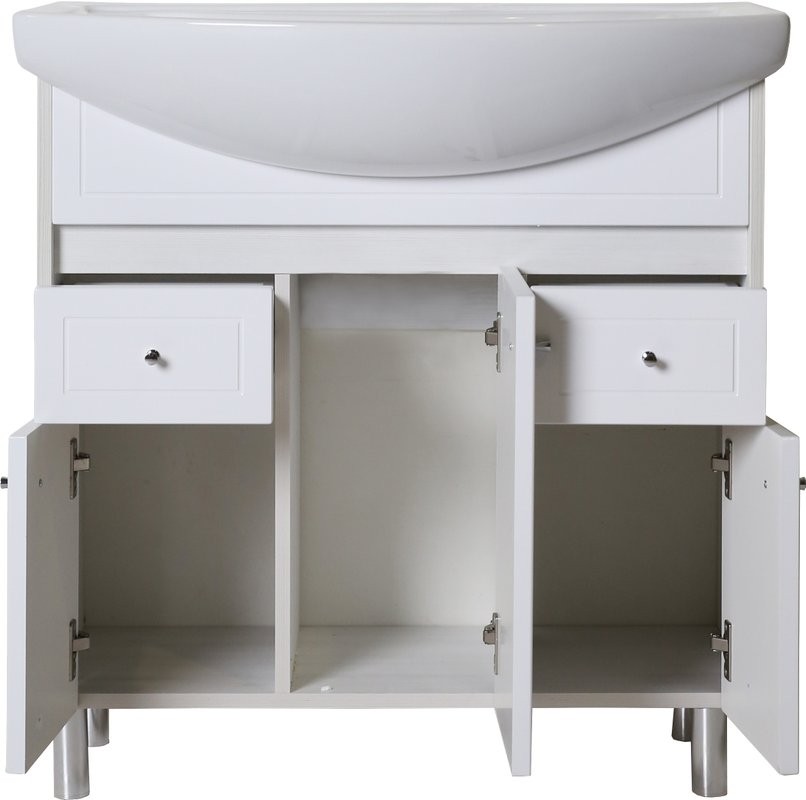 Мебель для ванной комнаты ASB-Mebel Орхидея 80 белая, северное дерево