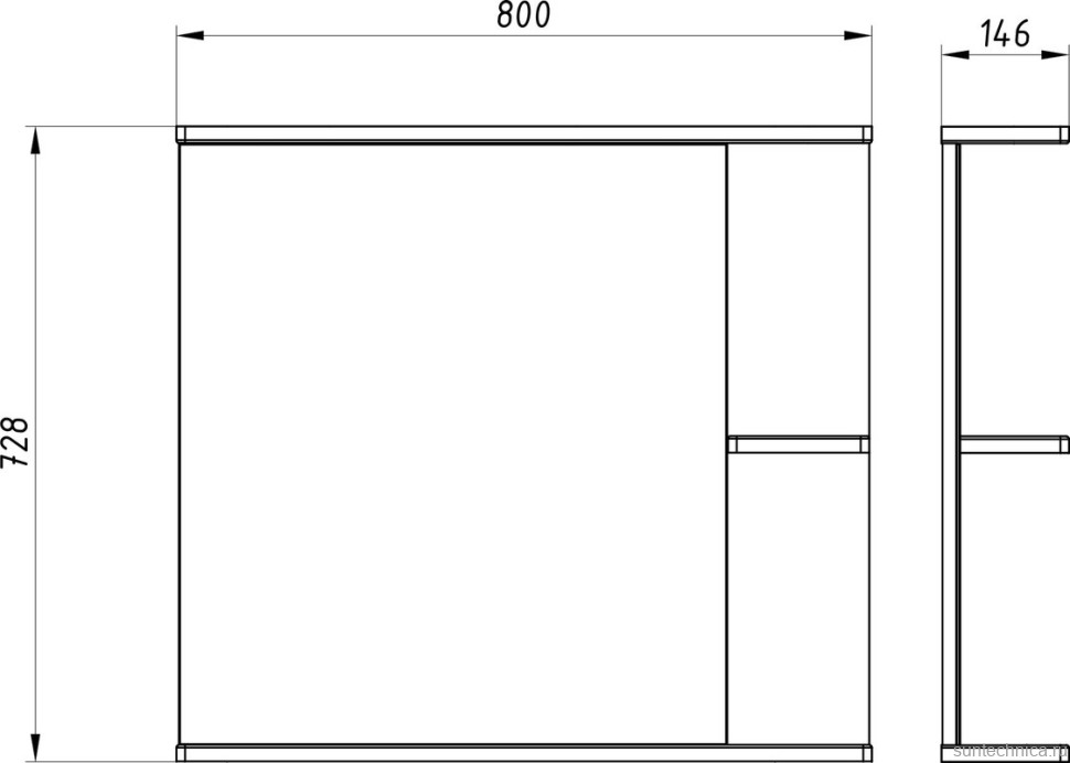 Мебель для ванной комнаты ASB-Mebel Орхидея 80 белая, северное дерево