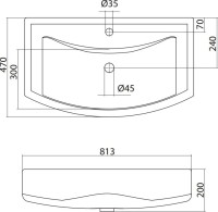 Мебель для ванной комнаты ASB-Mebel Орхидея 80 белая, северное дерево