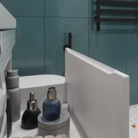 Тумба с раковиной Vigo Urban 60 R 1 ящик, под стиральную машину, белая