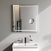 Зеркало AM.PM Gem 65 с LED-подсветкой, часами и косметическим зеркалом