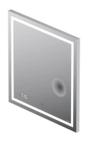 Зеркало AM.PM Gem 65 с LED-подсветкой, часами и косметическим зеркалом