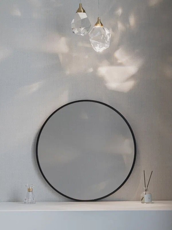 Зеркало круглое Dreja Reef 50 черное