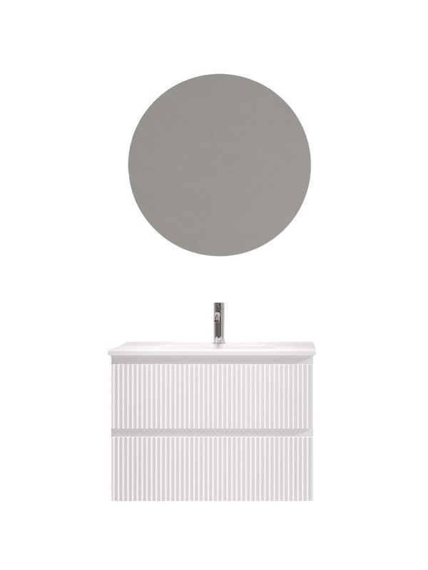 Мебель для ванной комнаты Sancos Snob R 70 Bianco, раковина CN7029