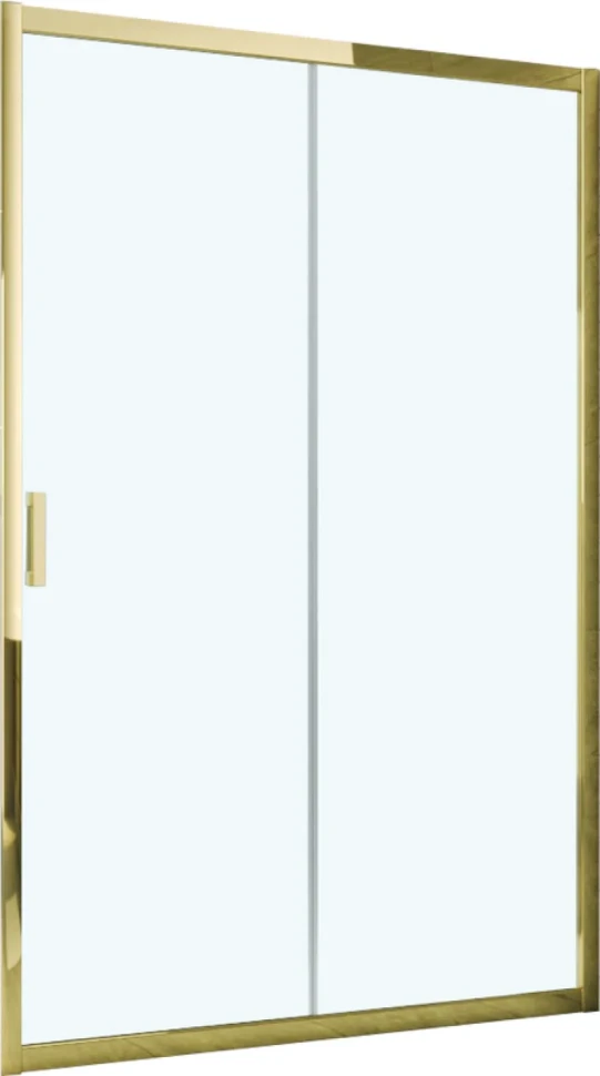 Душевая дверь в нишу Vegas Glass ZP Tur Novo h1900 155 09 01 профиль золото, стекло прозрачное