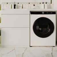 Мебель для ванной комнаты Style Line Даллас 130 L Люкс Plus напольная, белая, зеркало DIWO Элиста