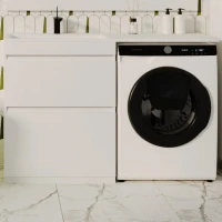 Мебель для ванной комнаты Style Line Даллас 130 L Люкс Plus напольная, белая, зеркало DIWO Элиста