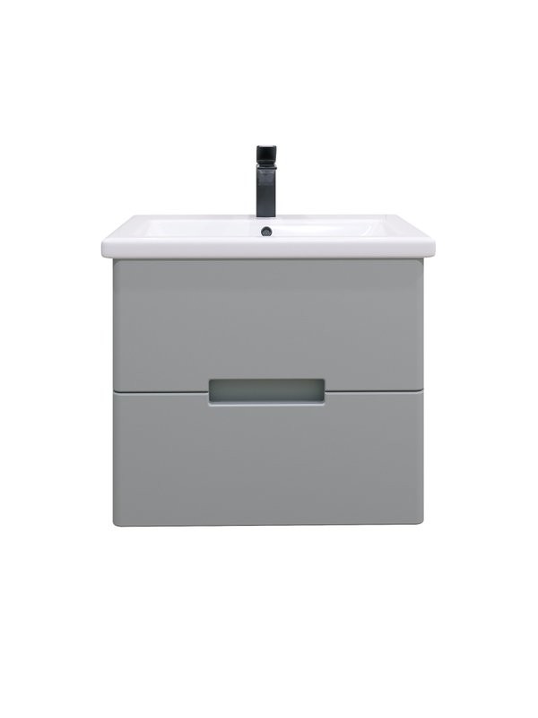 Тумба под раковину без столешницы SanStar Ориана 50 подвесная, серая