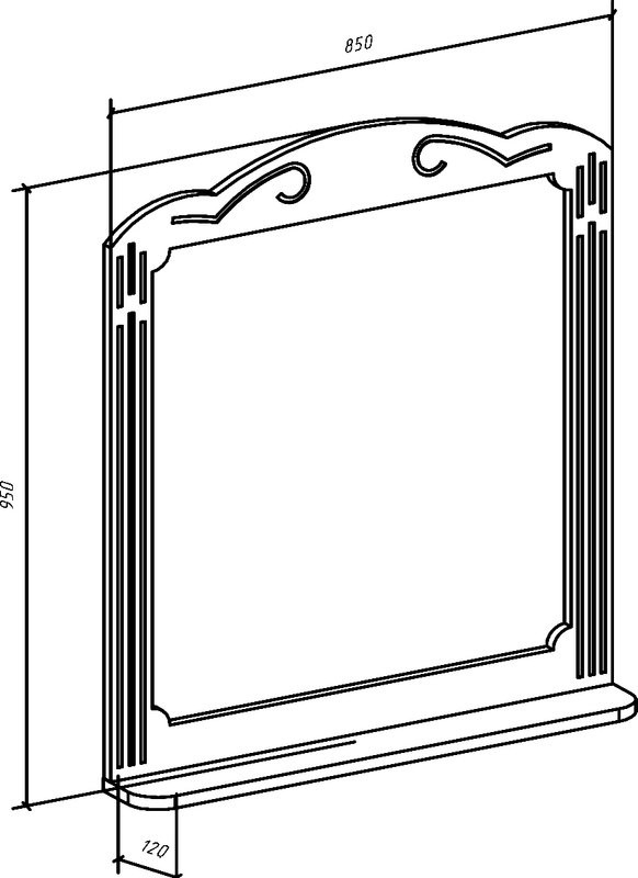 Мебель для ванной комнаты Bellezza Кантри 85