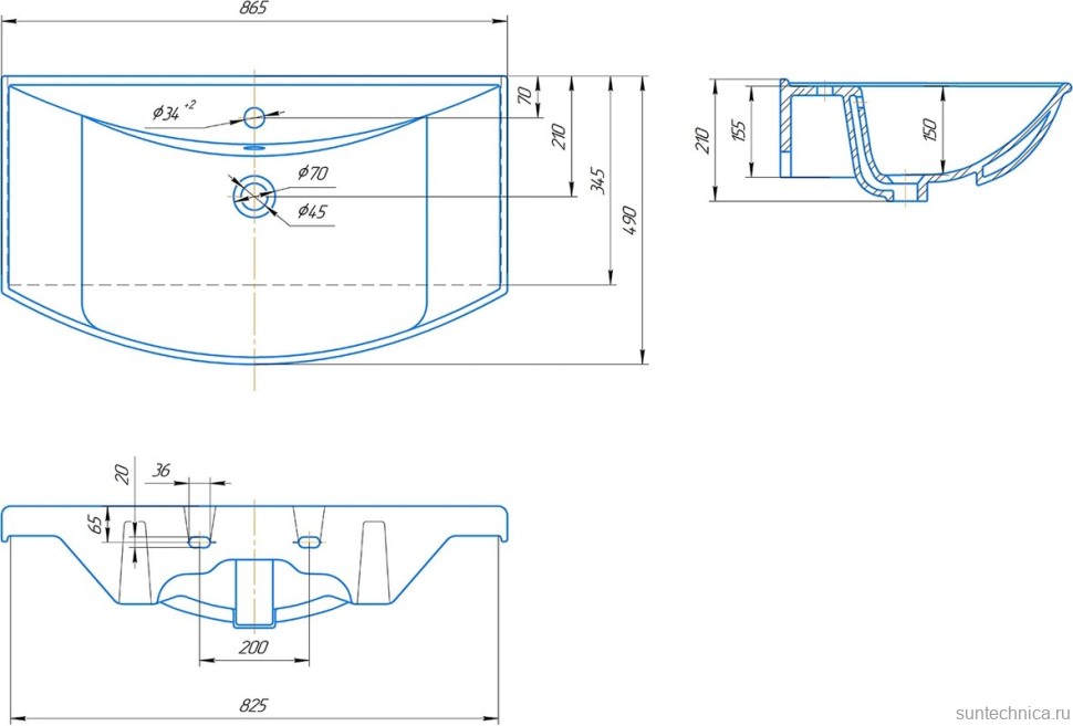 Мебель для ванной комнаты Bellezza Кантри 85