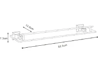 Полка под зеркало AZARIO Altre AZ-96003 52 см, стеклянная