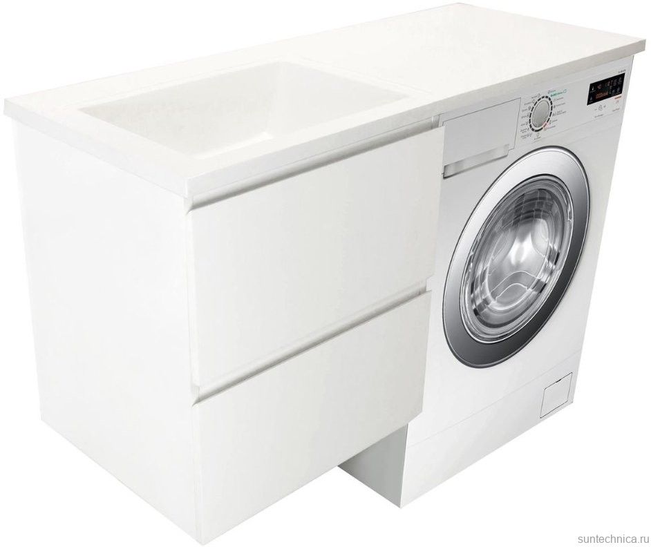 Тумба с раковиной Эстет Dallas Luxe 115 L подвесная, 2 ящика