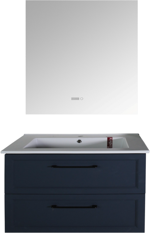 Мебель для ванной комнаты ASB-Mebel Белмонти 85 ясень браш, софт синий