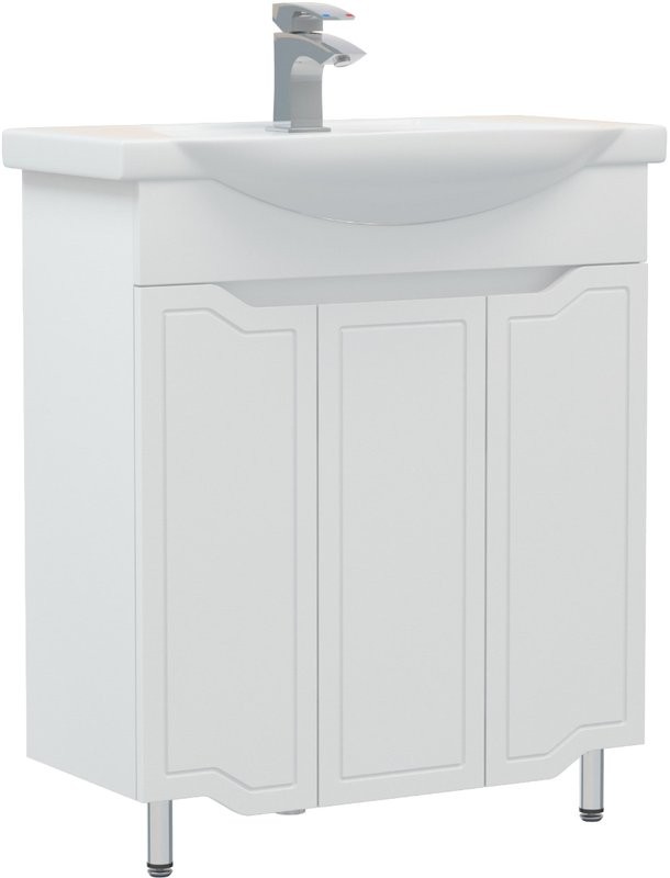 Тумба под раковину без столешницы Corozo Мирра 75 белая