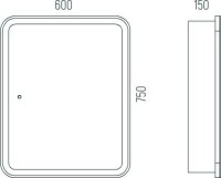 Зеркало-шкаф Corozo Алабама 60 с подсветкой