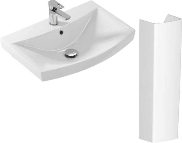 Раковина Cersanit Carina 60 с пьедесталом