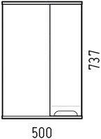 Зеркало-шкаф Corozo Лея 50 белое Зеркало-шкаф Corozo Лея 50 белое