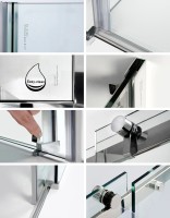 Душевой уголок Wasserkraft Dinkel 58R34 130x100 см