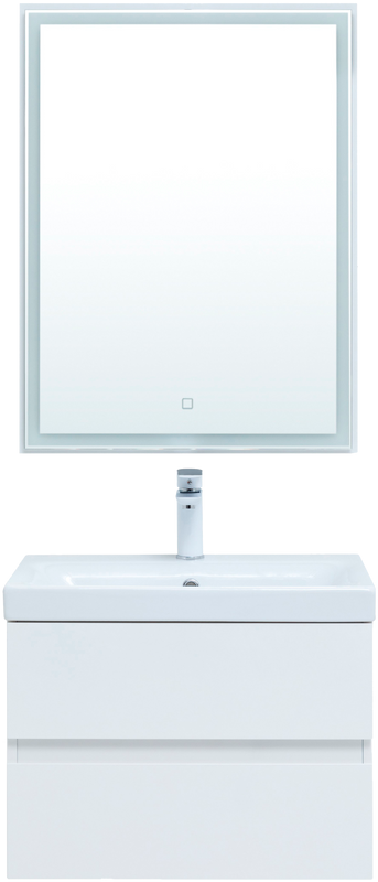 Мебель для ванной комнаты Aquanet Беркли 60 белая глянцевая