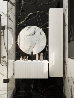 Тумба с раковиной La Fenice Terra 80 белая