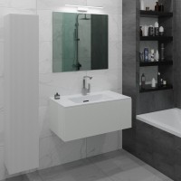 Тумба с раковиной La Fenice Terra 80 белая