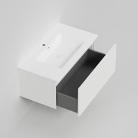 Тумба с раковиной La Fenice Terra 80 белая