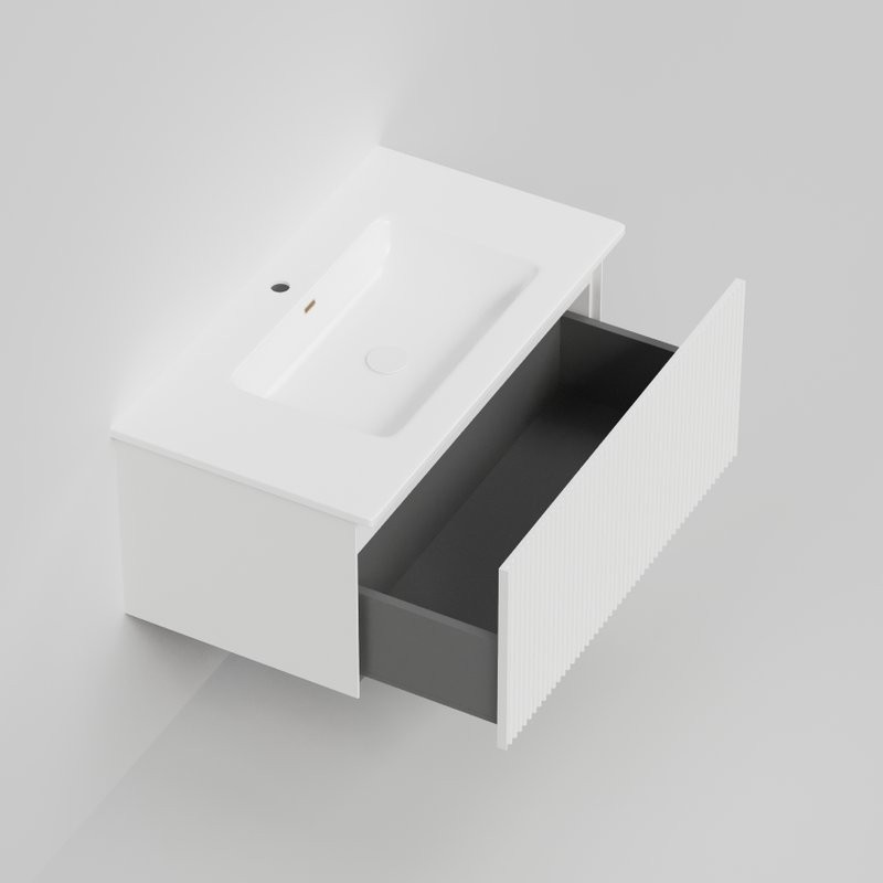 Тумба с раковиной La Fenice Terra 80 белая