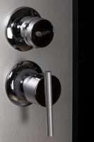 Душевая кабина Niagara Classic NG-3502-14BKTG 100х100 см, без крыши, с гидромассажем и тропическим душем