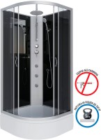 Душевая кабина Niagara Classic NG-3502-14BKTG 100х100 см, без крыши, с гидромассажем и тропическим душем