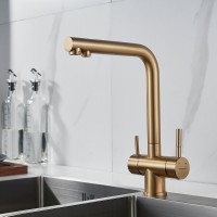 Смеситель для кухни Shevanik S468G золотой сатин