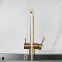 Смеситель для кухни Shevanik S468G золотой сатин