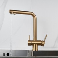 Смеситель для кухни Shevanik S468G золотой сатин
