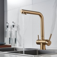 Смеситель для кухни Shevanik S468G золотой сатин