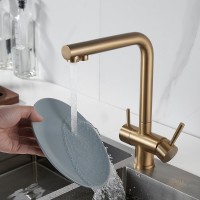 Смеситель для кухни Shevanik S468G золотой сатин