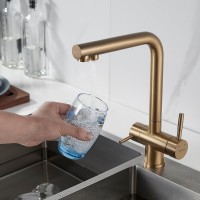 Смеситель для кухни Shevanik S468G золотой сатин