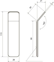 Крючок Bemeta Living 101506310 матовый черный, на шурупах