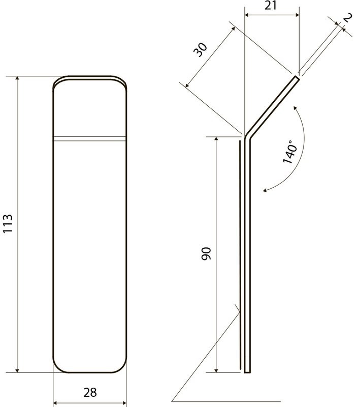 Крючок Bemeta Living 101506310 матовый черный, на шурупах