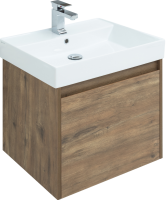 Тумба с раковиной Aquanet Nova Lite 60 дуб рустикальный, 1 ящик